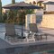 Flash Furniture Gray Adjustable Chaise Lounger with Cupholder, 2PK 2-LE-HMP-2017-414-GY-GG - alternate 2